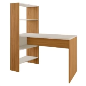 Mesa para Escritório Office 136x123cm Freijó Off White - Notável