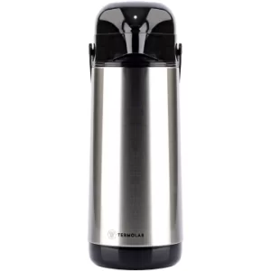 Garrafa Térmica de Aço Inox Pressão 1,800L Prata - Lúmina - Termolar