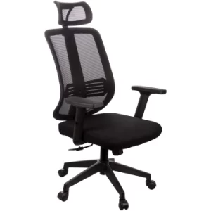 Cadeira de Escritório Chicago Presidente Encosto Fixo Preta - Bianchini