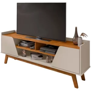 Rack para TV Turim 160x59cm Off White - Móveis Bechara
