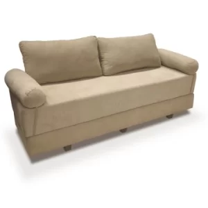 Sofá Cama Divano 2 Lugares Suede 183cm Bege - Orthonobre